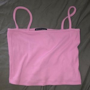 brandy melville pink crop top